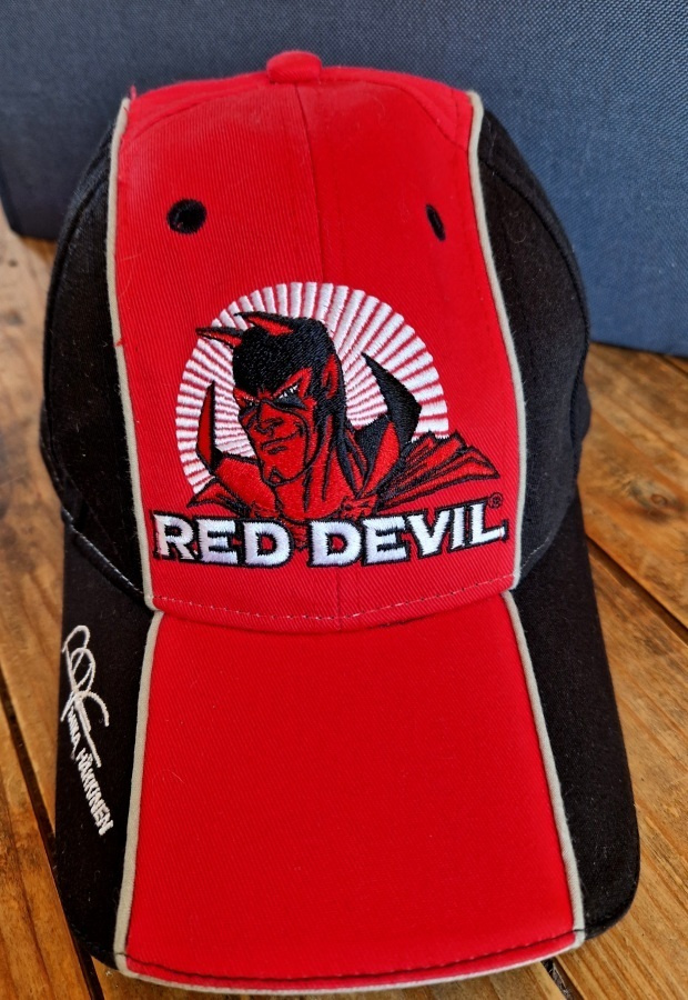 Mika Häkkinen Red Devil/ UPO Mainos Iippis