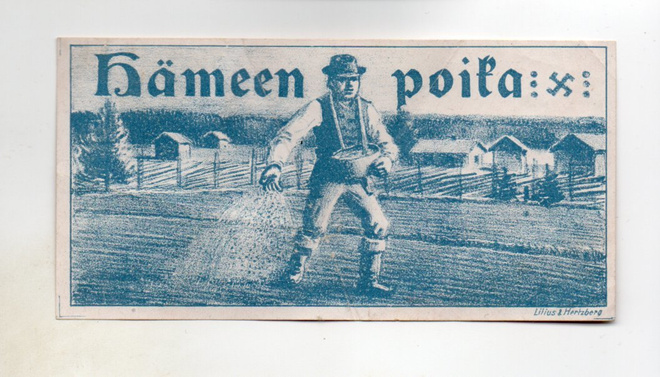 Tupakkaetiketti: Hämeen Poika