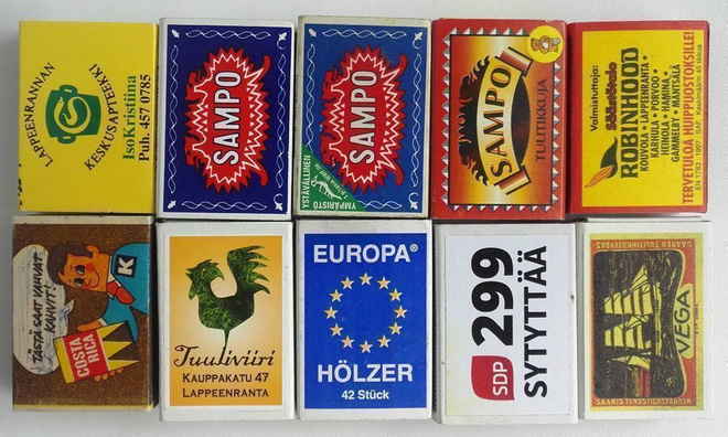TULITIKKURASIOITA 10 kpl erilaisia