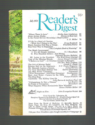 Reader`s Digest , July 1978.