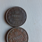 10 Penniä 1900,1910,1912 hyvä kunto - pikkukuva 2