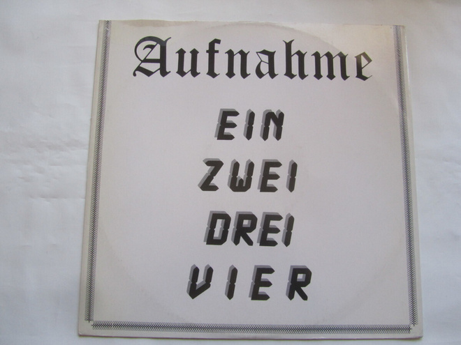 Aufnahme:Ein Zwei Drei,Vier  12" Maxisingle   1988