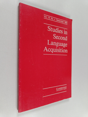 Studies in Second Language Acquisition vol. 16. no. 4, de...
