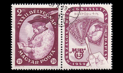 Unkari 1627zf o Postimerkin päivä pari (1959)