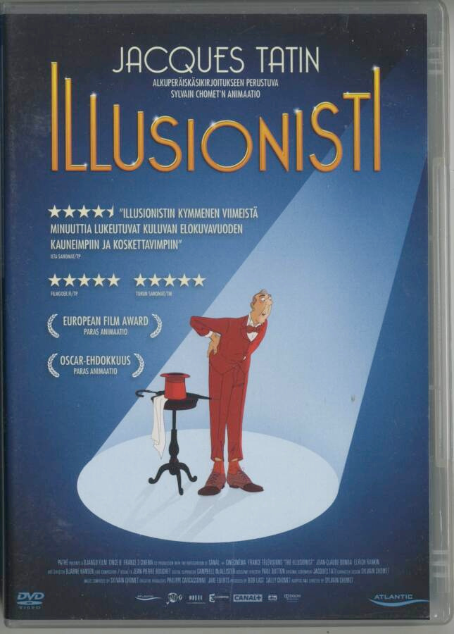 Jacques Tatin ILLUSIONISTI – Suomi-DVD 2010 - Sylvain Chomet