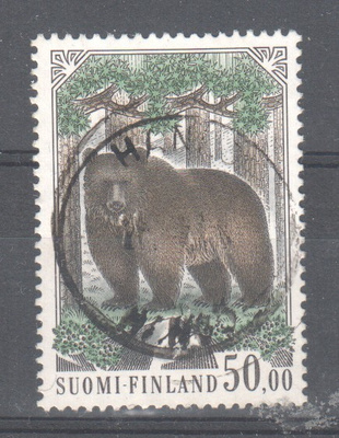 1989 50 mk karhu siistileimaisena.
