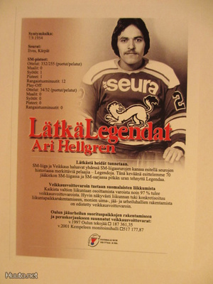 Ari Hellgren KÄRPÄT Lätkälegendat