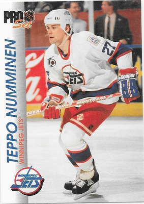 1992-93 ProSet #210 Teppo Numminen Winnipeg Jets