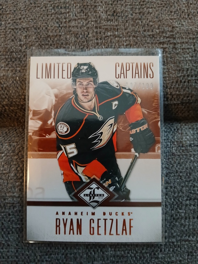 Ryan Getzlaf - limited captains 107/199 , Anaheim Ducks
