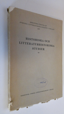 Torsten (toim.) Steinby : Historiska och litteraturhistor...