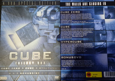 CUBE (Kuutio) Trilogia (1997-2004) Erikoisjulkaisu -DVD