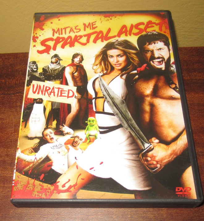 Mitäs me spartalaiset Unrated dvd komedia.