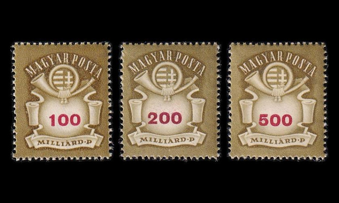 Unkari 916-8 ** Käyttösarja vaakuna ja postitorvi (1946)