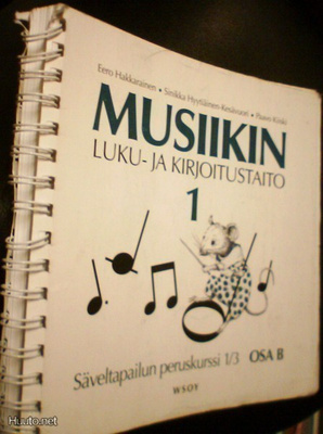 Musiikin luku- ja kirjoitustaito 1 (säveltapailu 1/3) Sis.pk