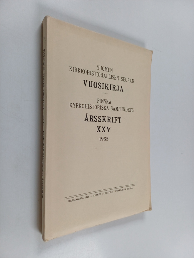 Suomen kirkkohistoriallisen seuran vuosikirja 1935