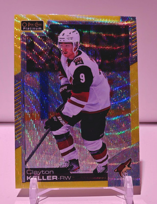 Clayton Keller Yellow Neon Surge OPC Platinum 20-21
