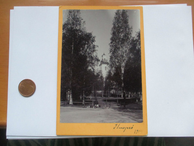 Kuopio tuomiokirkko 1904 kabinettikuva 16x11cm
