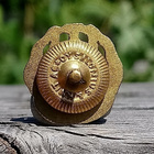 Kullanvärinen merkki. Halkaisija - 18 mm. Hyväkuntoinen. - pikkukuva 4