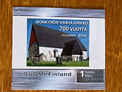 OMAKUVAMERKKI ISONKYRÖN VANHA KIRKKO 700 VUOTTA**