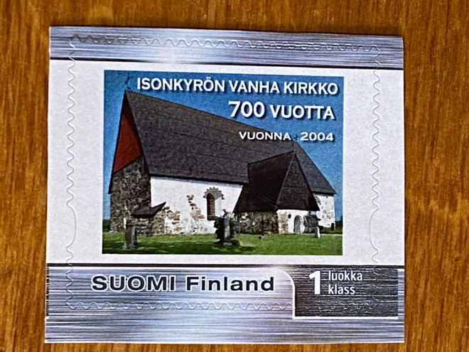 OMAKUVAMERKKI ISONKYRÖN VANHA KIRKKO 700 VUOTTA**