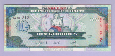 Haiti 10 Gourdes v.2000 UNC P-265
