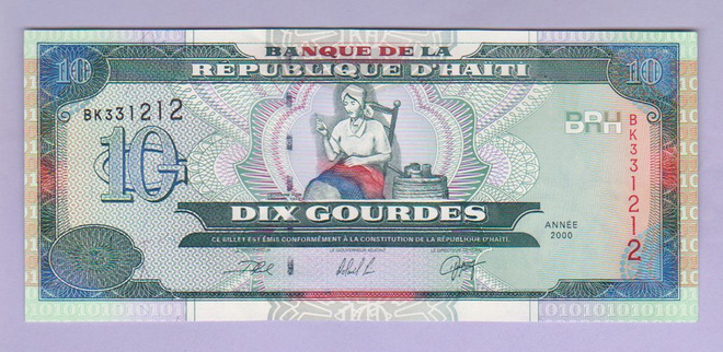 Haiti 10 Gourdes v.2000 UNC P-265