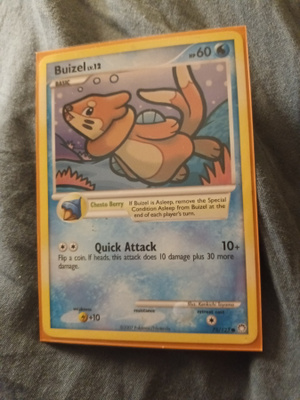 Buizel #75 Pokemon Mysterious Treasures Pokemon CCG card