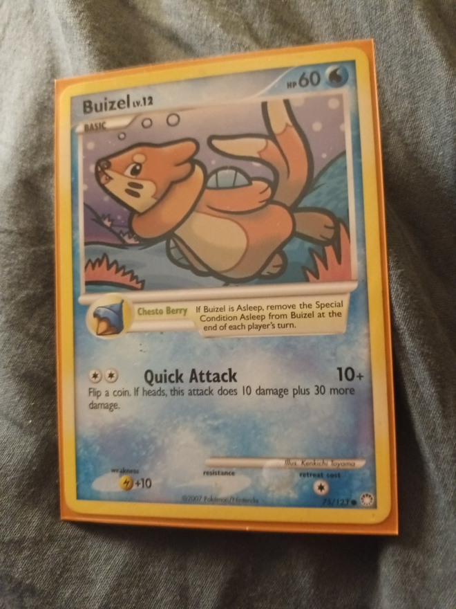 Buizel #75 Pokemon Mysterious Treasures Pokemon CCG card