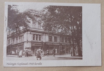 Helsinki, Esplanadia 1940-luvulla, vanha kuva / pk