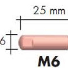 Virtasuutin M6x1,2x25mm 10 kpl pussi - pikkukuva 3