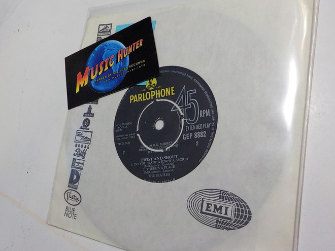 THE BEATLES - TWIST AND SHOUT VG+ MONO 7'' EP