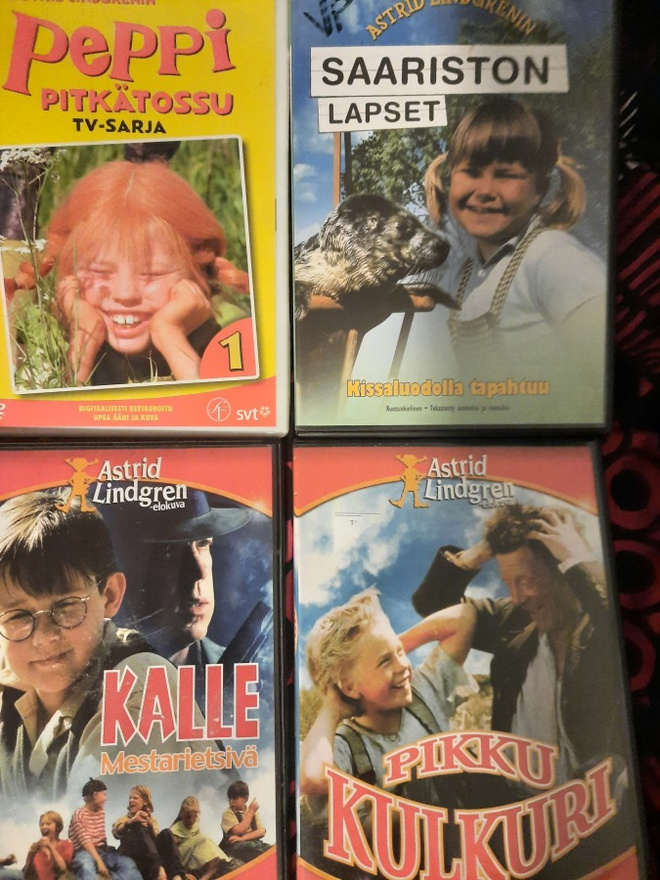 ASTRID LINDGREN ELOKUVIA 4 DVD 7 ELOKUVAA