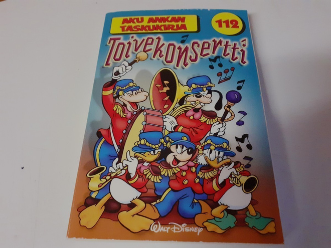 Aku Ankan taskukirja 112 Toivekonsertti
