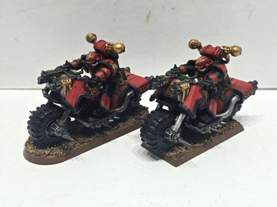WH40K - 2kpl Chaos Space Marine Bikers [K131]