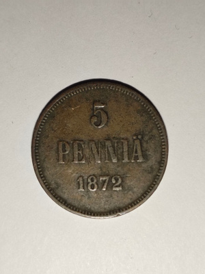 5 penniä 1872, Aleksanteri II