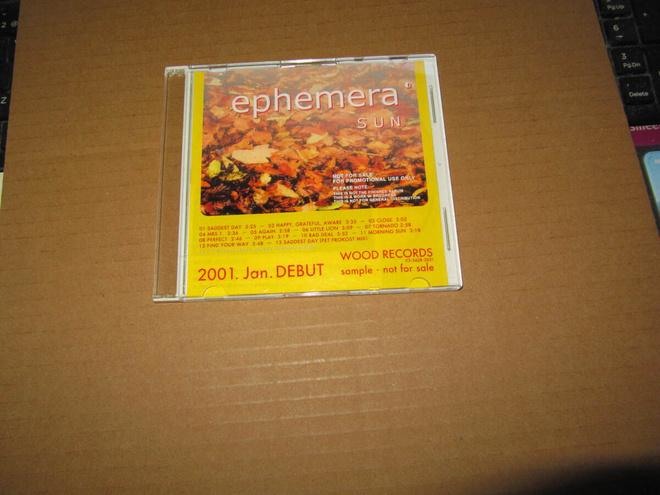 Ephemera CD Sun  v.2001 PROMO! Japani painos !