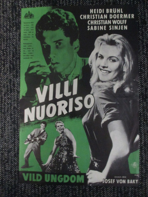 Villi nuoriso (1957) - vanha elokuvajuliste