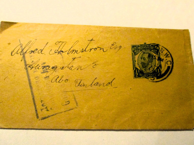1917 Englanti lehtikääre Turkuun