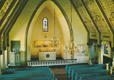 KIRKKOKORTTI - ÅLAND - MARIEHAMN KIRKKO - SISÄKUVA -2