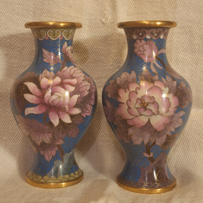 Kauniit Cloisonne maljakot