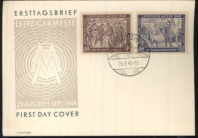 SBZ Mi 198-9 FDC