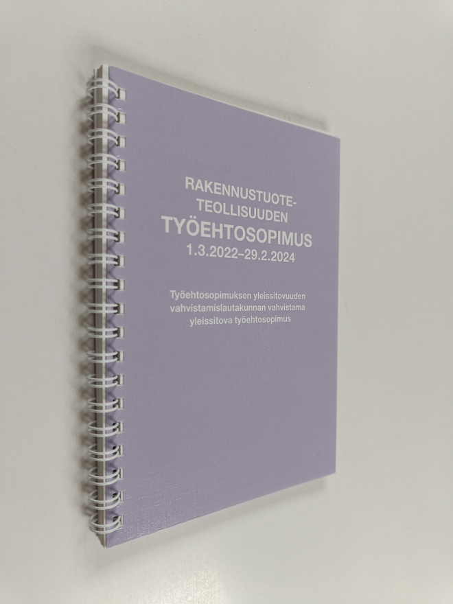 Rakennustuoteteollisuuden työehtosopimus : 2022-2024