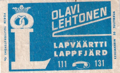 Lapväärtti . Lappfjärd , Olavi Lehtonen  b576