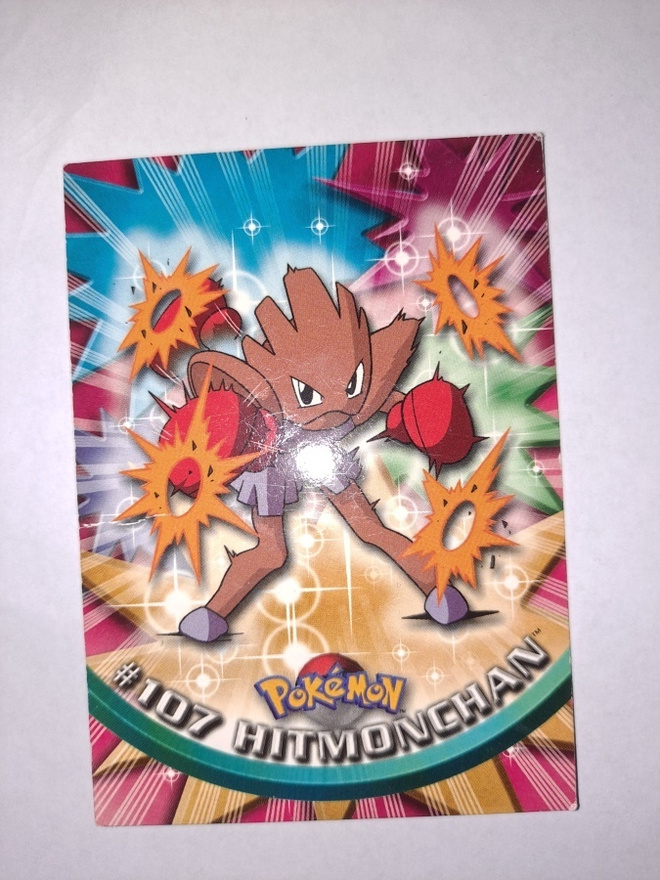 Pokemon Topps keräilykortti #107 Hitmonchan