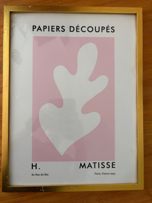 2 kpl Matisse Papiers dècoupiès aiheisia sisustustauluja