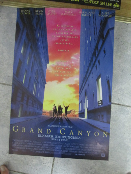 CRAND CANYON orig elokuvajuliste v 1992 !!