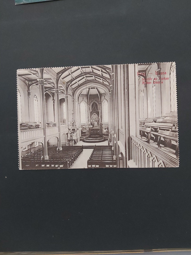 1 Waasa Kirkon sisusta kortti