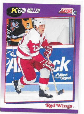 1991-92 Score #126 Kevin Miller Detroit Red Wings