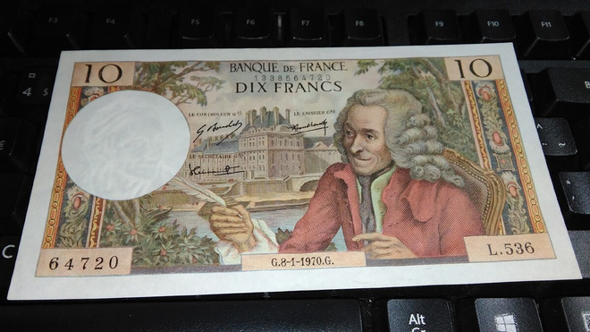 France Ranska 10 Francs 1970 P147 XF+