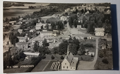 Joroinen N:o 9309, kirkko, keskustaa. Velj. Karhumäki, ei p.